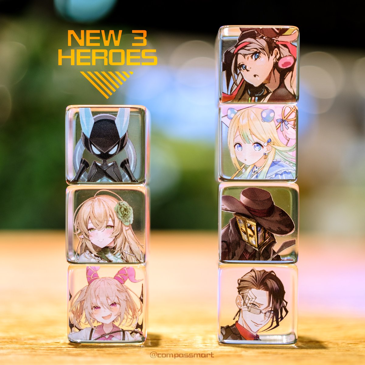 コンパスフェス 6th 今年のアクリルキューブガチャは 新たに3ヒーロー