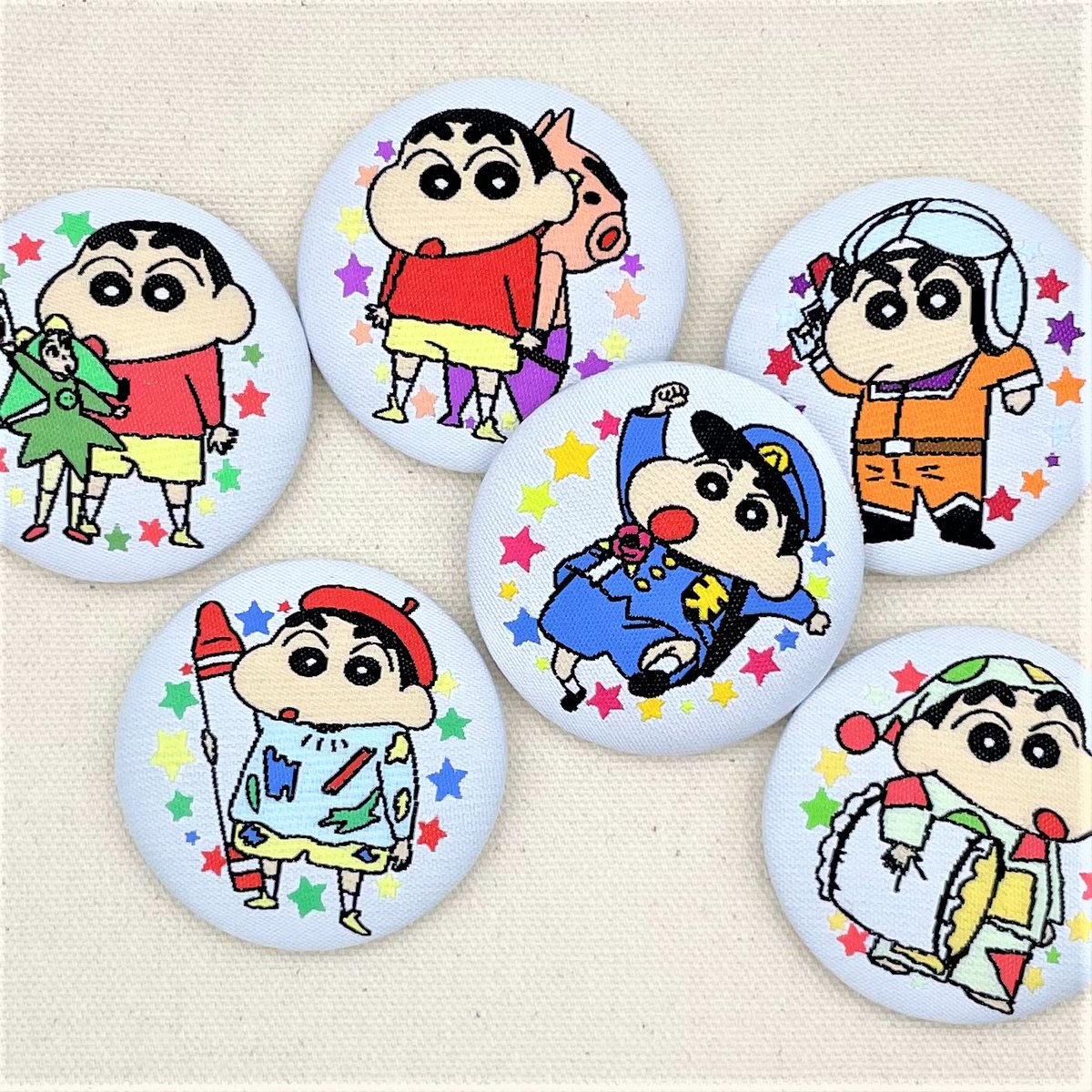 クレヨンしんちゃん 30周年 原画缶バッジ 非売品 【公式通販】