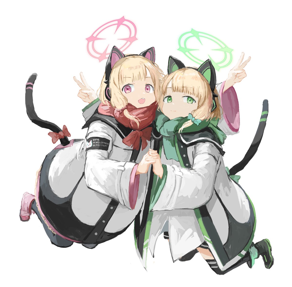 A*p様 【ブルアカ】ミニ色紙【モモイ&ミドリ】 A*p様 【ブルアカ】ミニ