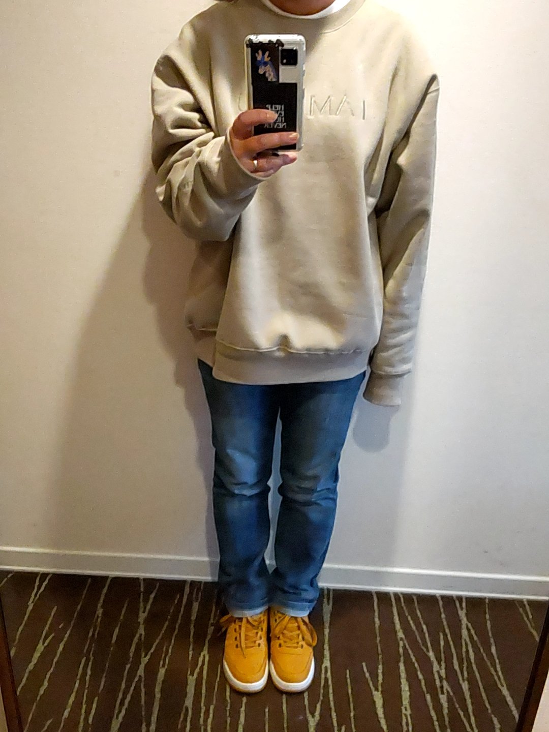 藤井風 スウェット I AM YOU Sサイズ ベージュ 藤井風 fujiikaze