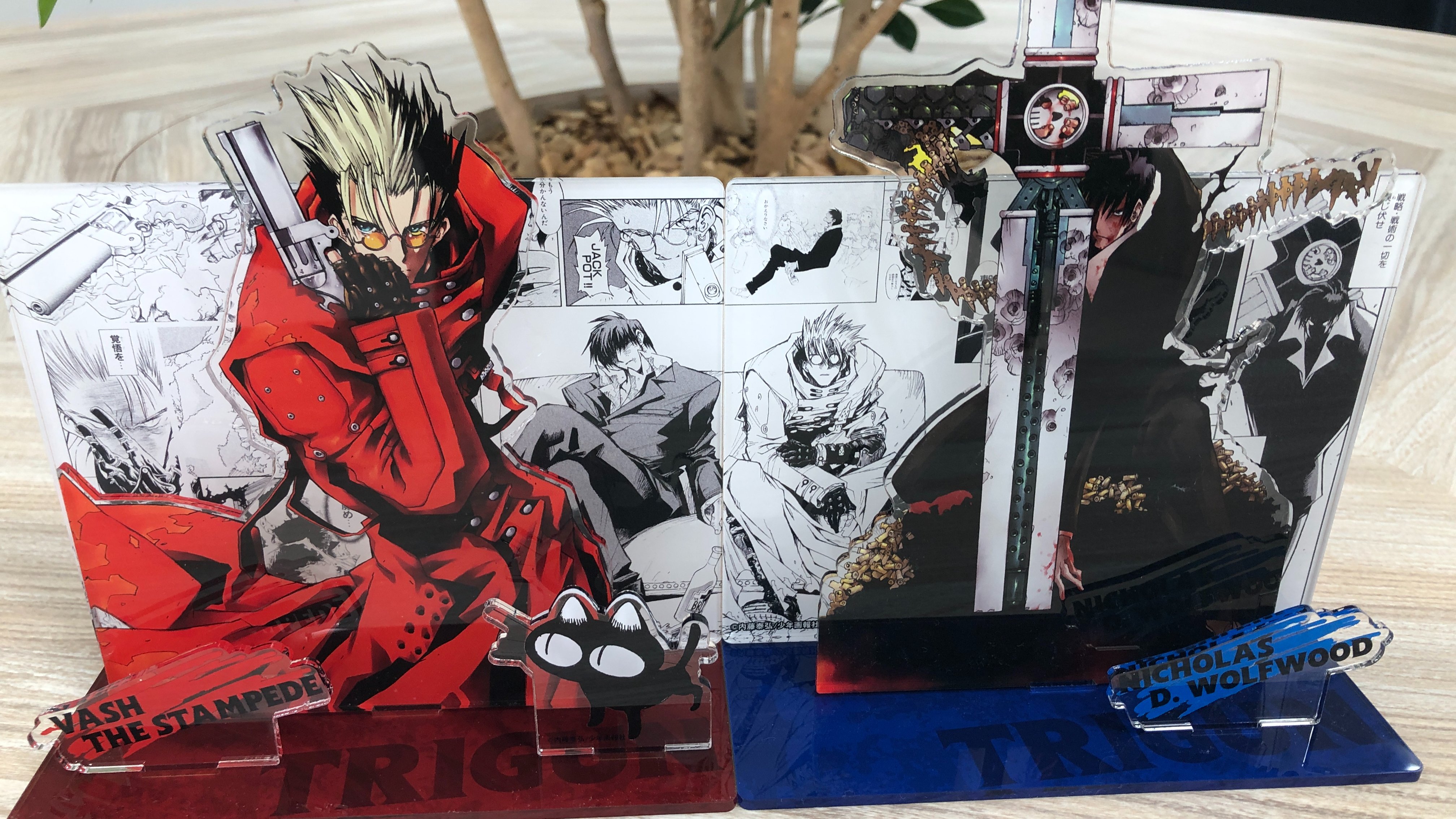 TRIGUN 名場面アクリルスタンド ヴァッシュ ウルフウッド トライガン
