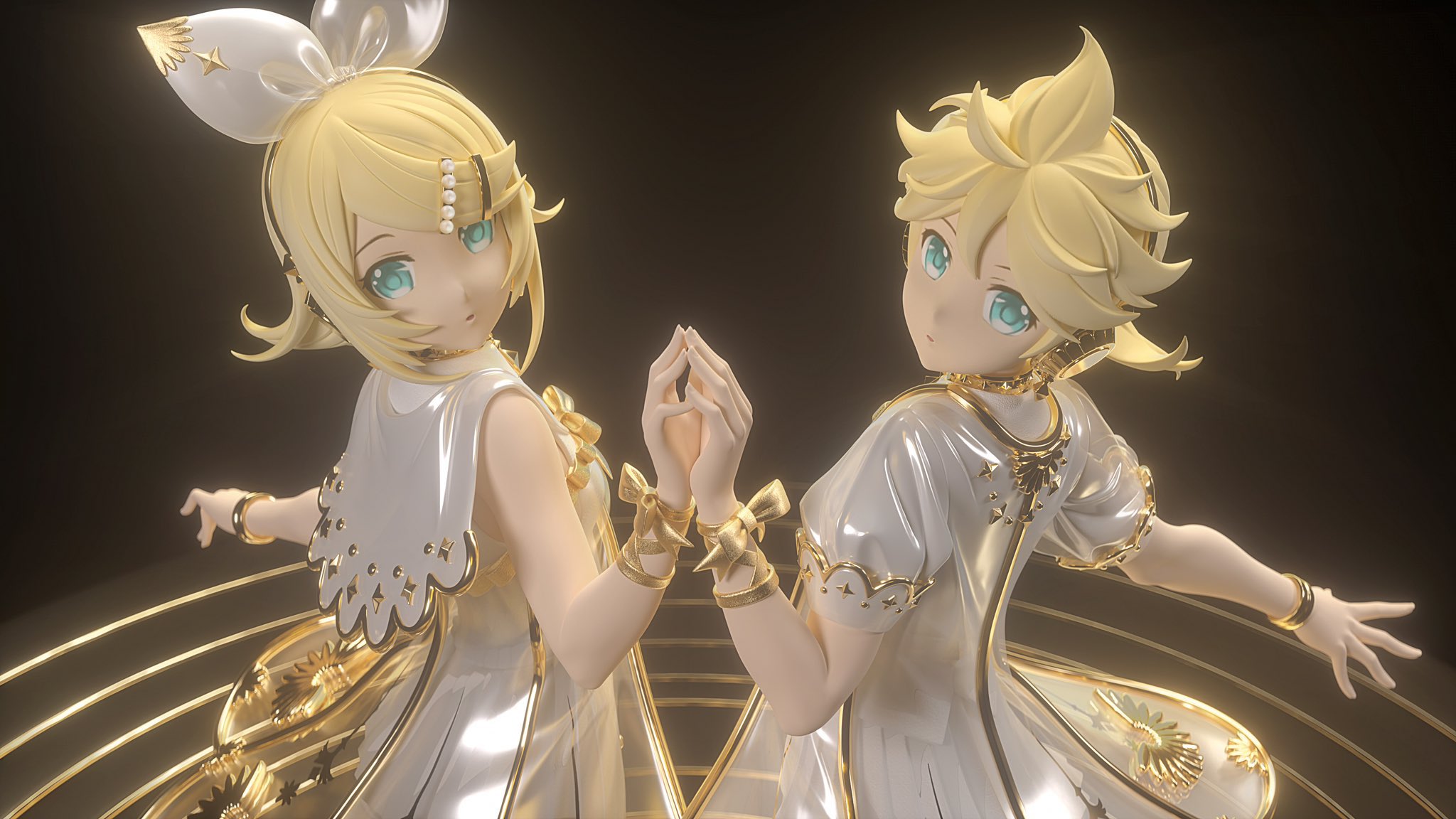 初音ミクシンフォニー2023 高精細原画(鏡音リン・鏡音レン) 初音ミク