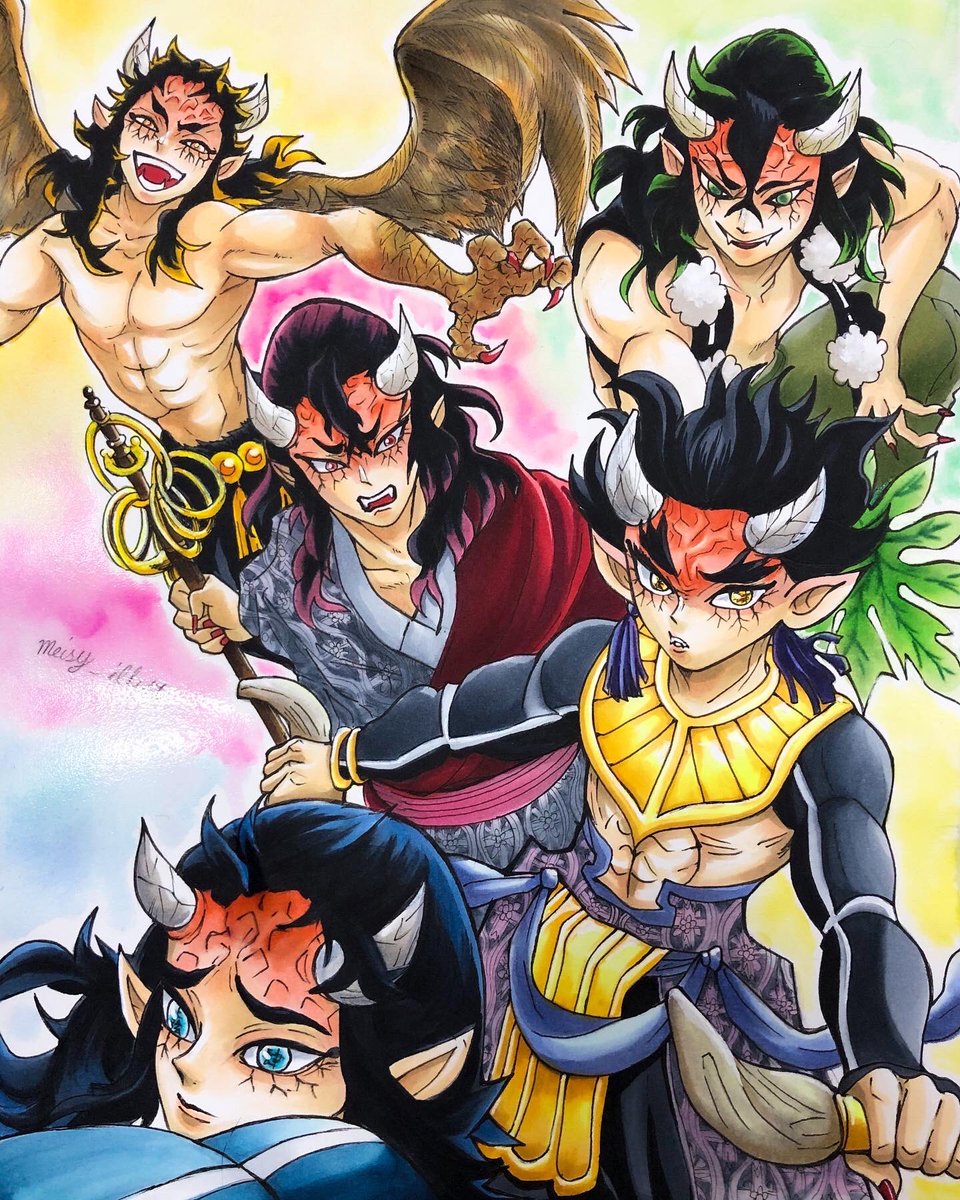 鬼滅の刃の上弦の肆・半天狗👺 空喜 積怒 哀絶 可楽 そして‼︎ 憎珀天