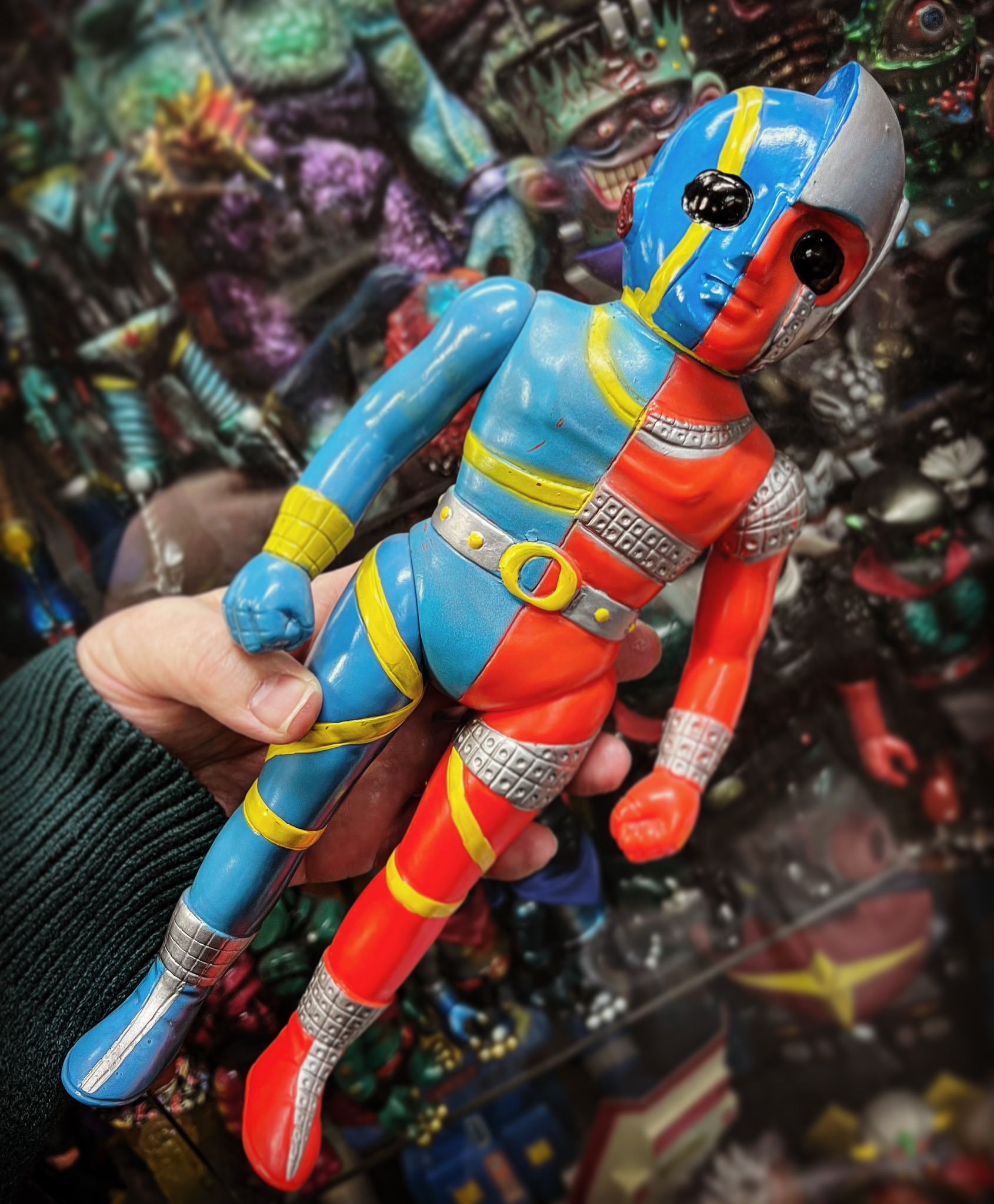 キカイダー パチ 無版権 面取れ 当時物 キカイダー パチ 無版権 面取れ