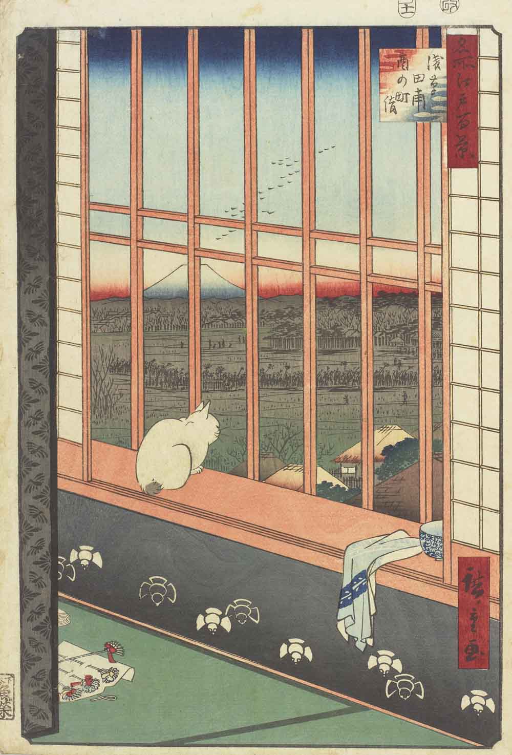 油絵 にゃんこ 足の長い鳥が住む街 油絵 にゃんこ 足の長い鳥が住む街