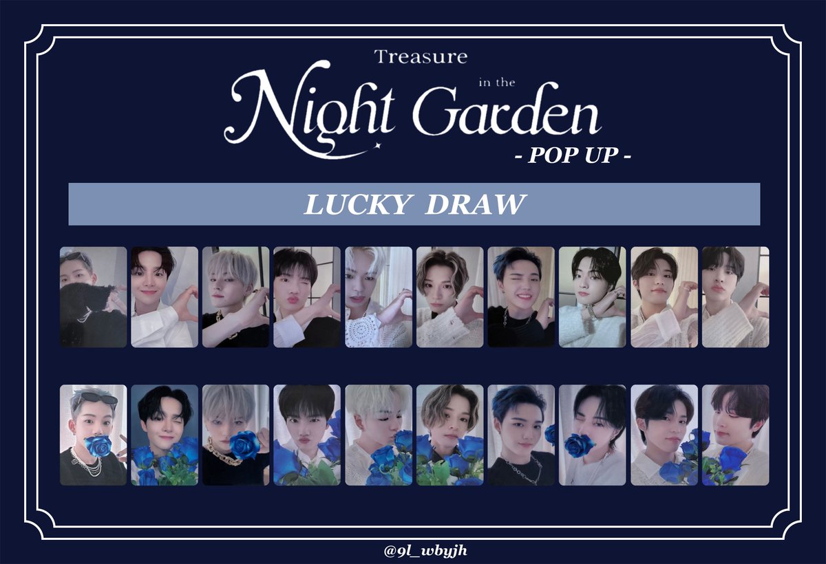 TREASURE アサヒ ポラロイド NIGHTGARDEN 公式 POPUP