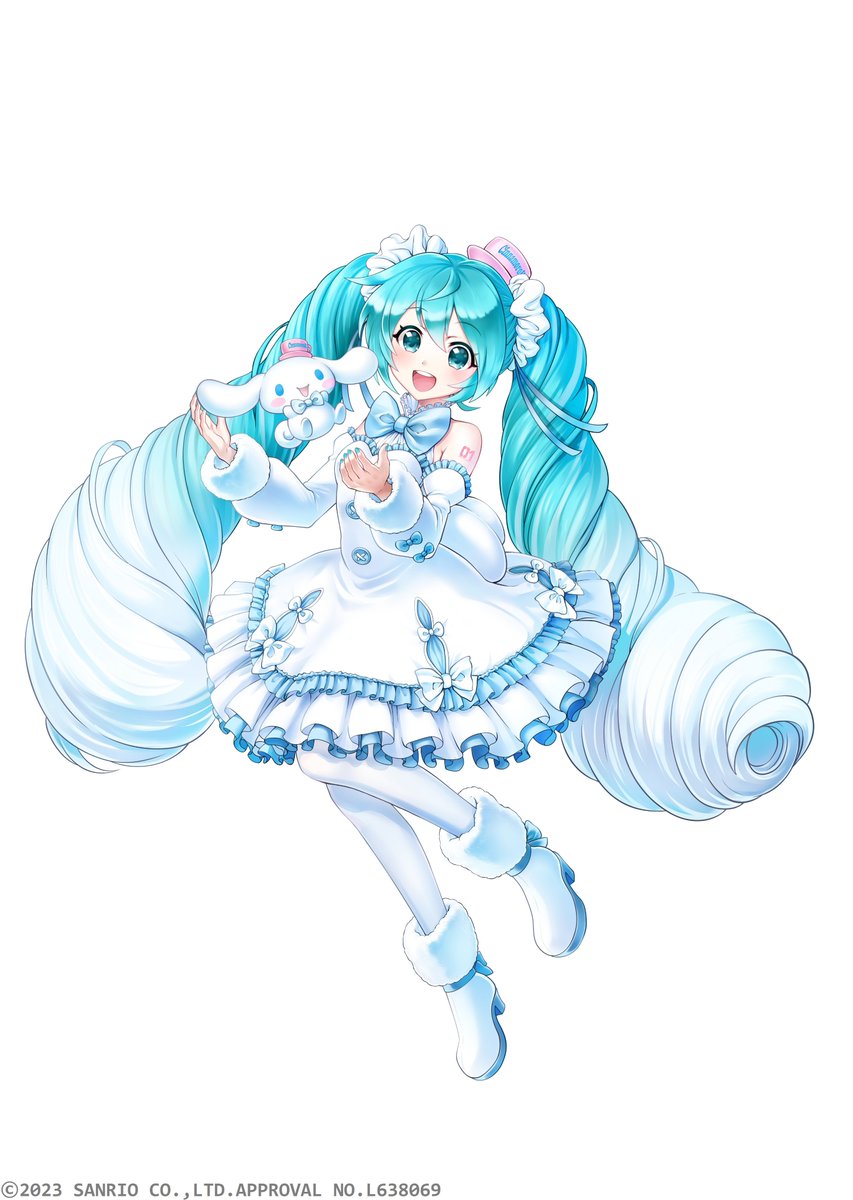 💙初音ミク × Cinnamoroll💙 💙新ビジュアル4種公開！💙 #初音ミク と