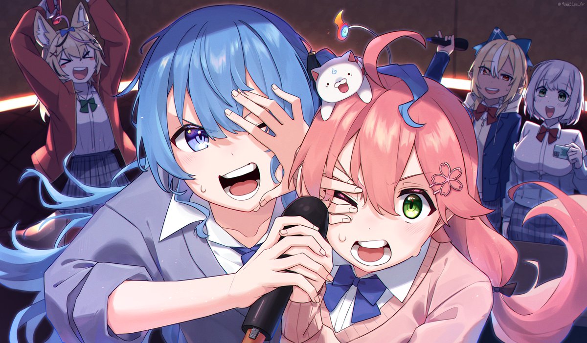 星街すいせい ,尾丸ポルカ ,さくらみこ ,不知火フレア ,白銀ノエル