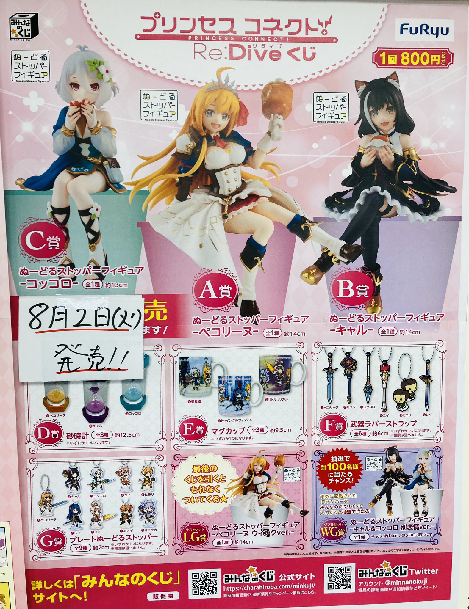 プリコネ くじ C賞 未開封品 C賞 コッコロ ぬーどるストッパー