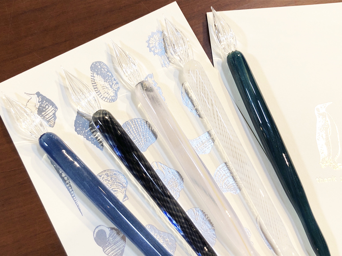 Shoko Yamazaki ガラスペン 黒群青