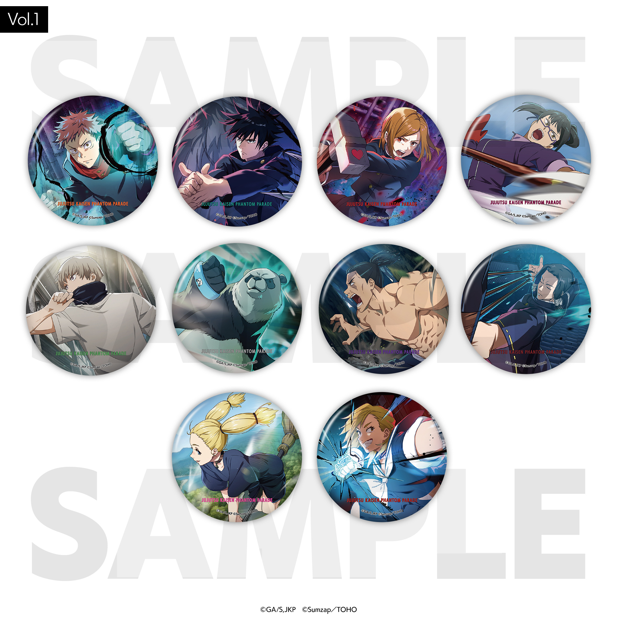 呪術廻戦 ファントムパレード ファンパレ 缶バッジ 夏油傑 五条悟