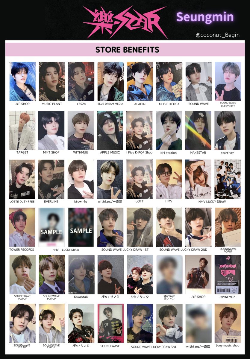 Stray Kids スンミン ラントレ コンプ 57枚 Stray Kids スンミン