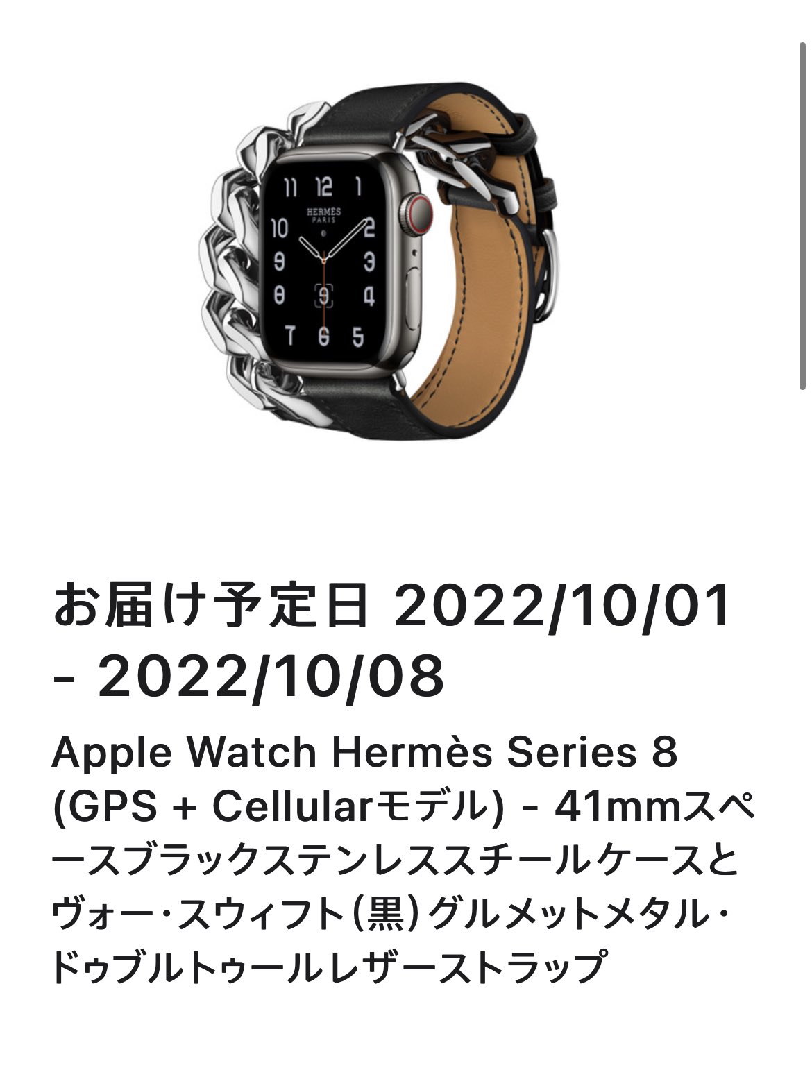 エルメス Apple Watch Band 限定希少グルメット•ドゥブルトゥール
