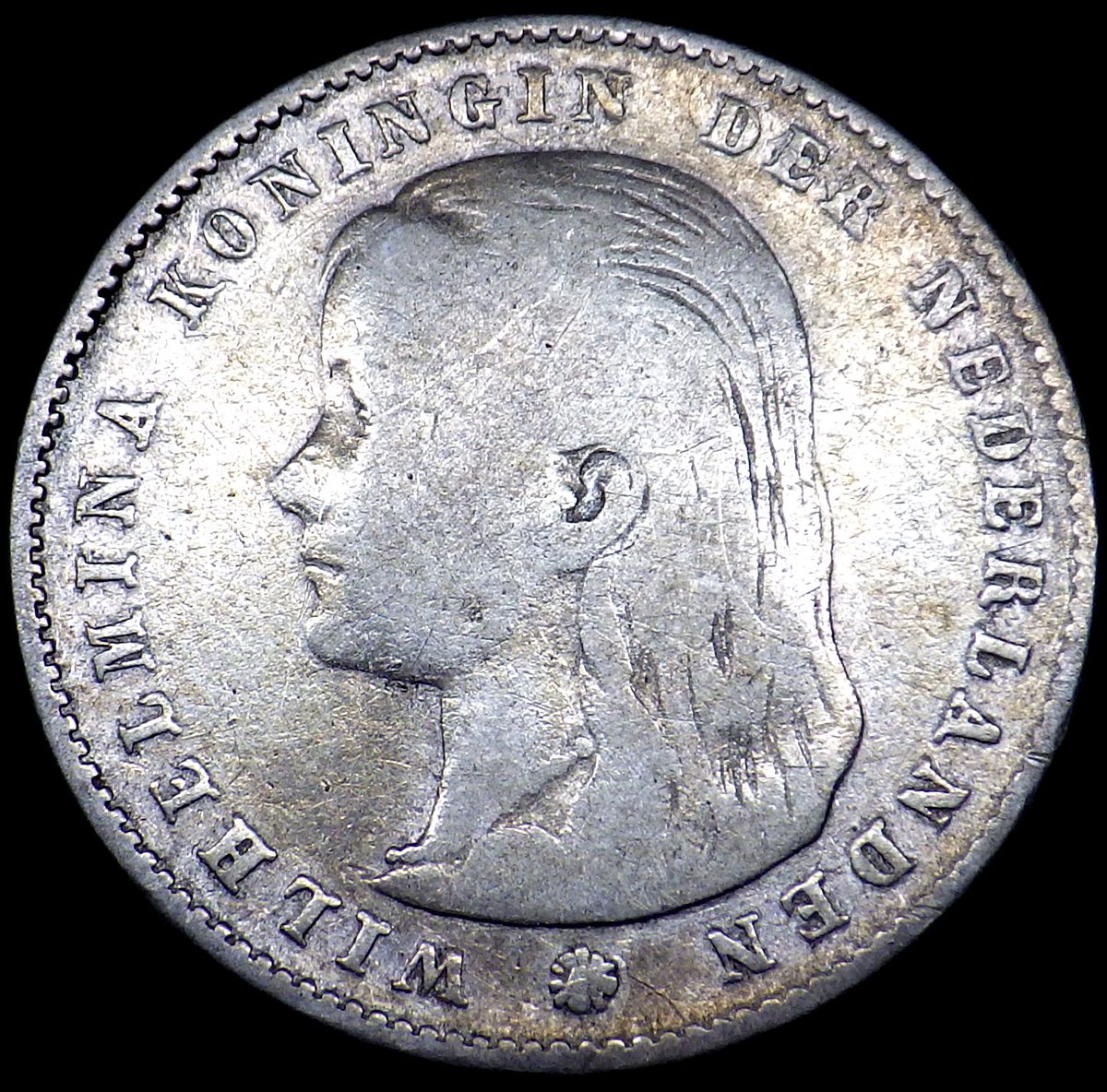 1847年 ウィレム II 2.5グルデン 大型銀貨 1847年 ウィレム II 2.5