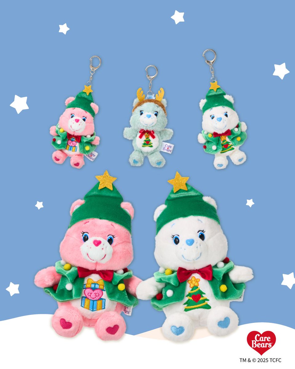 🎅💖Care Bears™クリスマスシリーズが登場💖🎅 ツリーやトナカイの
