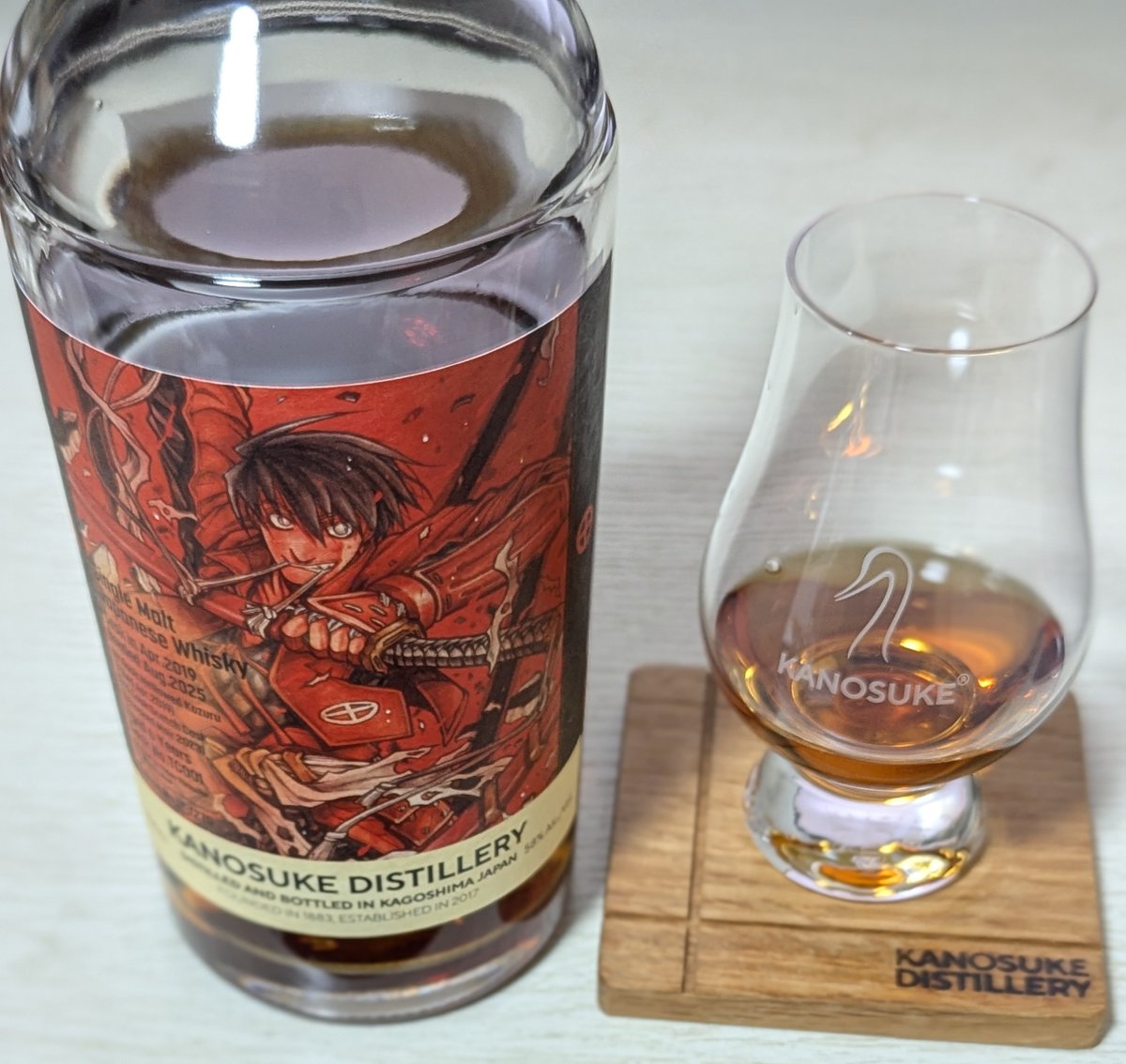 WHISKY MEW ドリフターズ「島津豊久」ラベル／嘉之助2019 6年