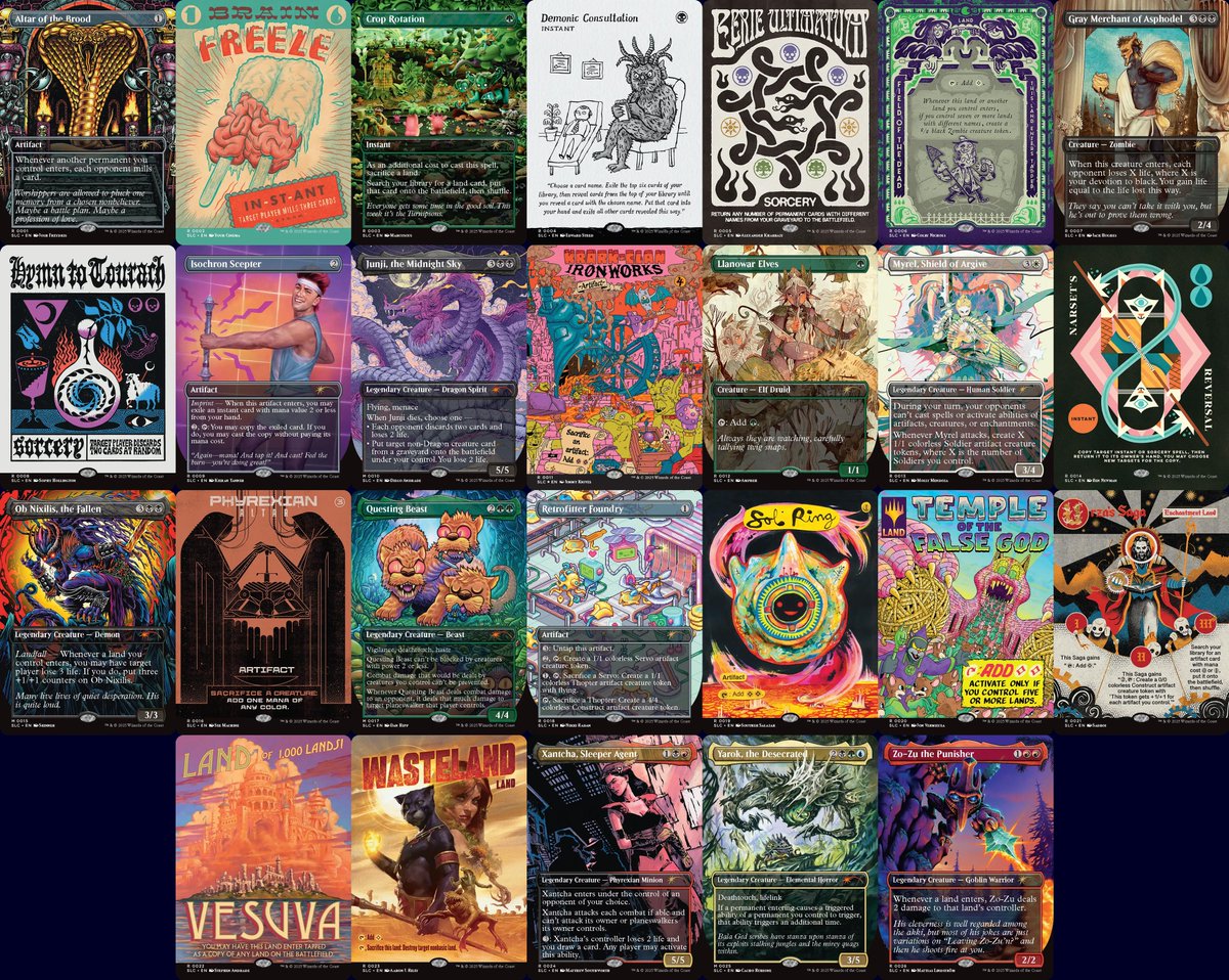 SL countdown ファイレクシアの供儀台 foil他3枚 ファイレクシアの供犠