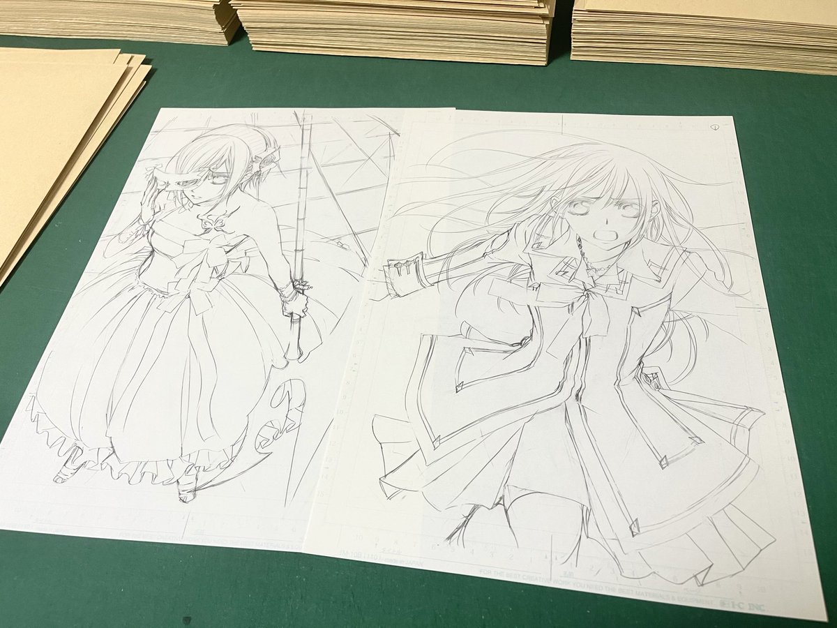 ヴァンパイア騎士 原画展 モチーフ ネックレス 原稿下絵付き