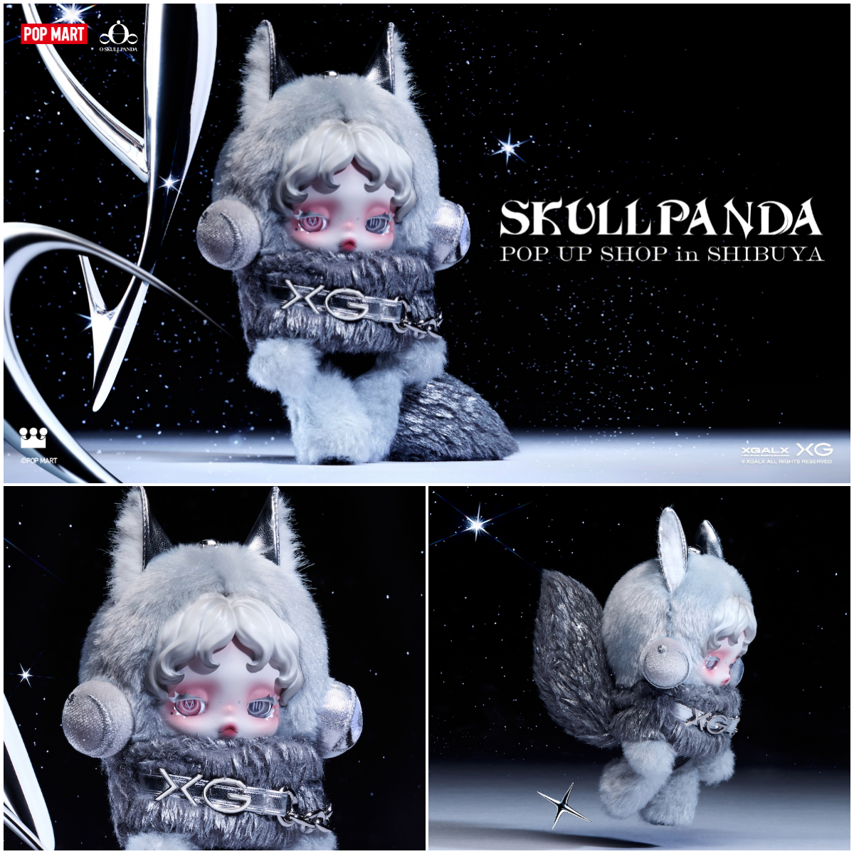 SKULLPANDA XG コラボ 日本限定スカルパンダ POPMART 「ポップマート
