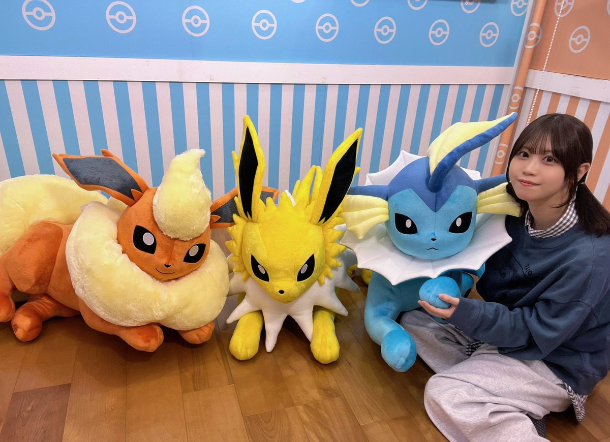 ポケモンセンター 等身大 ブースター 寝そべり ぬいぐるみ