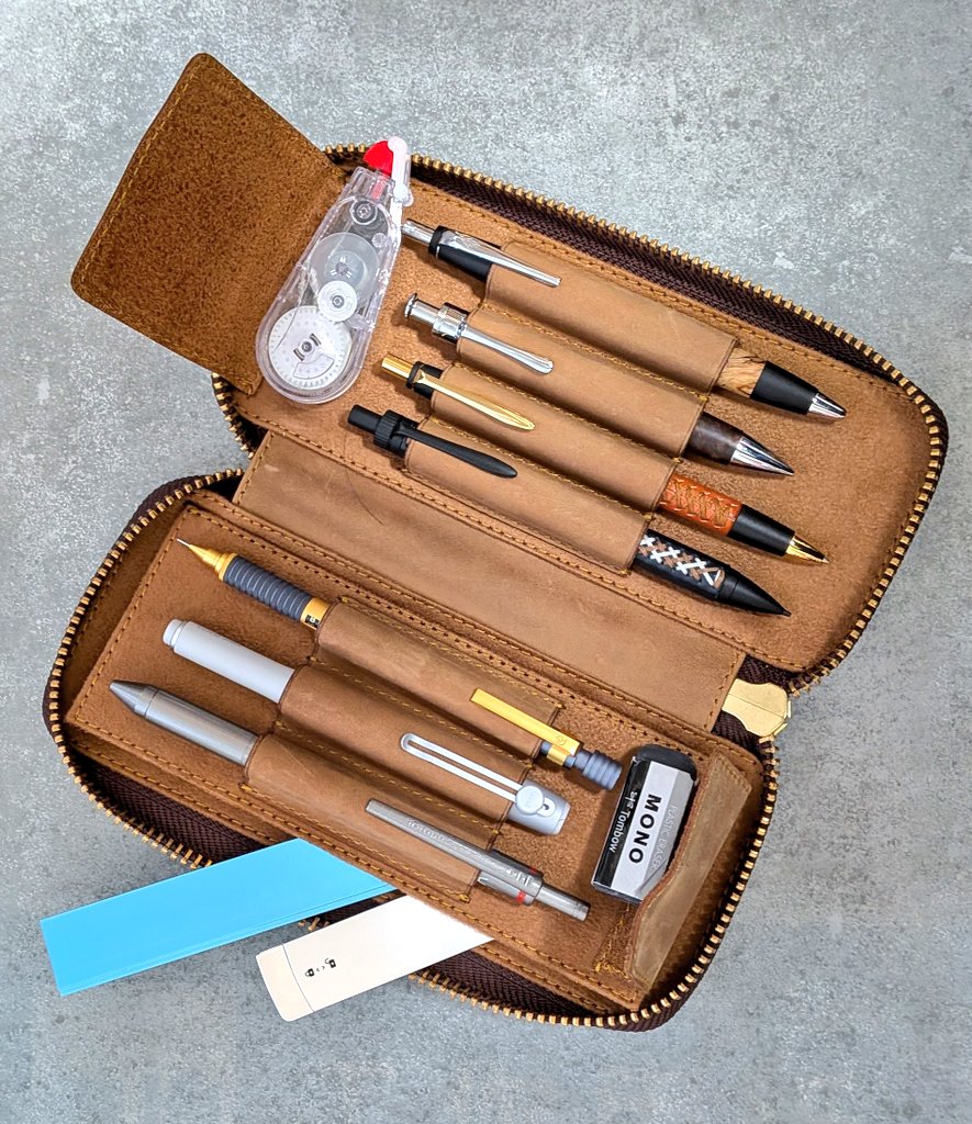 Bahagia & craft/バハギア】 廣瀬鐵筆堂モデルラウンドファスナーペン