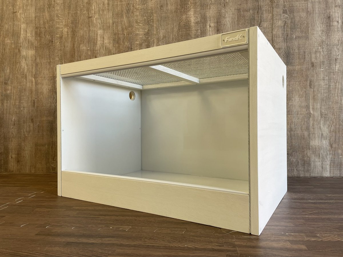 F＆K爬虫類アルミサッシ木製ケージ w1200×D600×H500 アルミサッシ