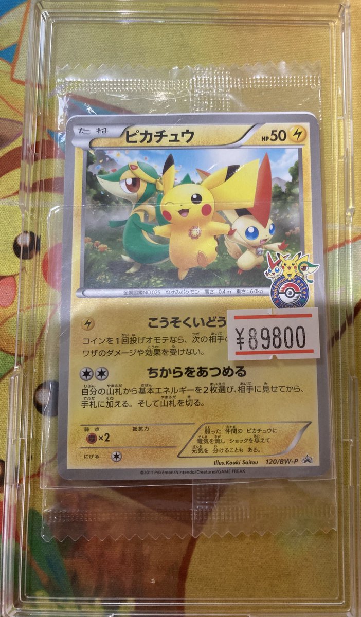 ピカチュウ 120/BW-P 未開封 未開封プロモ】ピカチュウ 120/BW-P