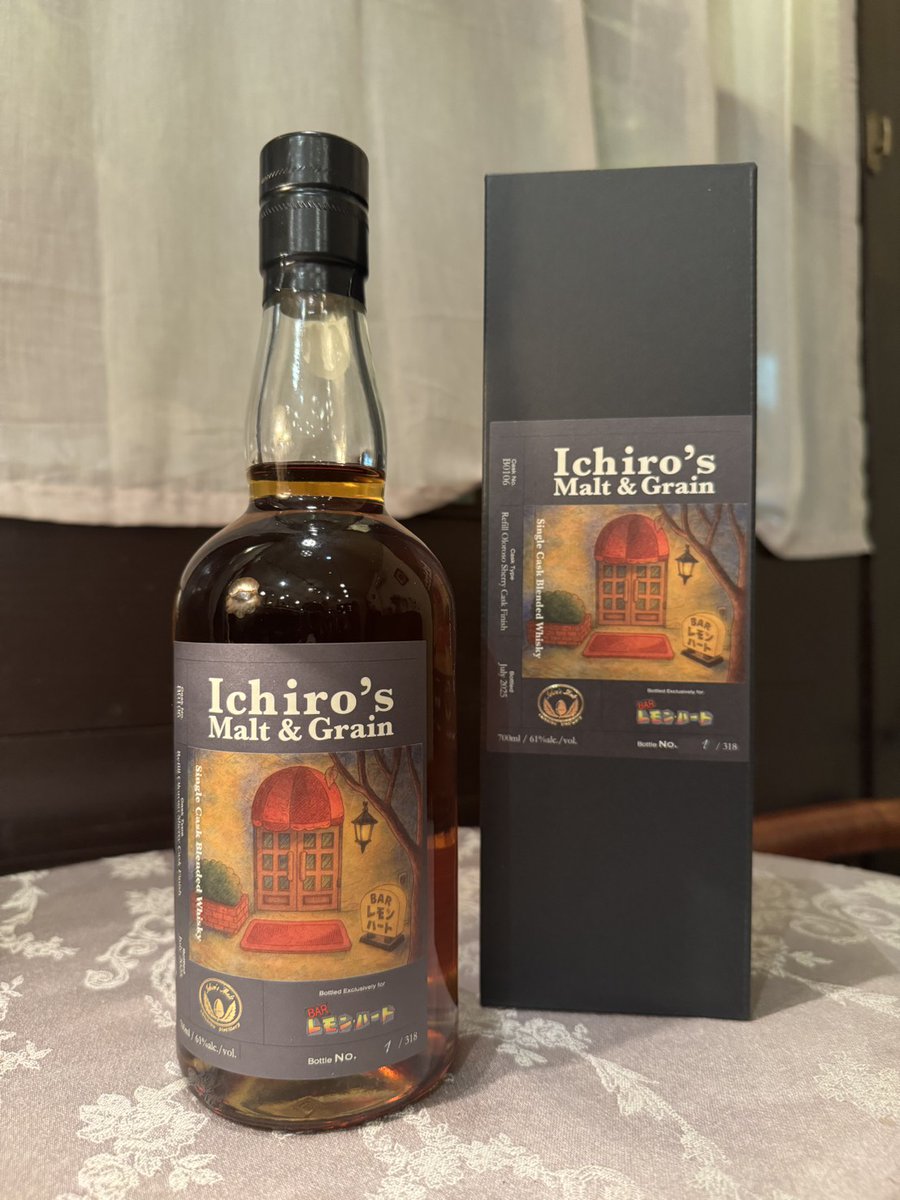 BARレモン・ハート 40周年記念ボトル 【イチローズモルト＆グレーン