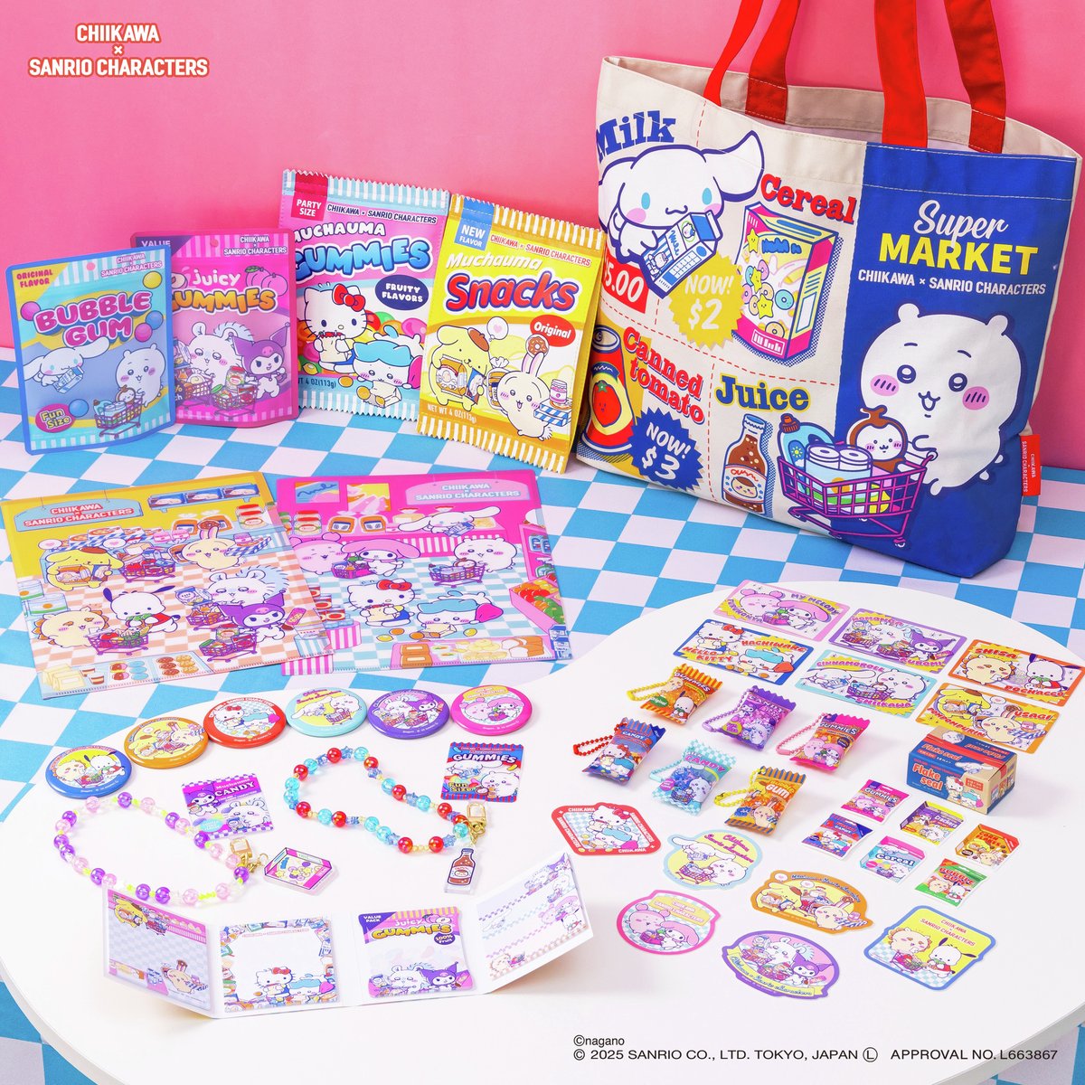 🍎#ちいかわ×#サンリオ キャラクターズ🍎／ コラボ新商品は #ちいかわ