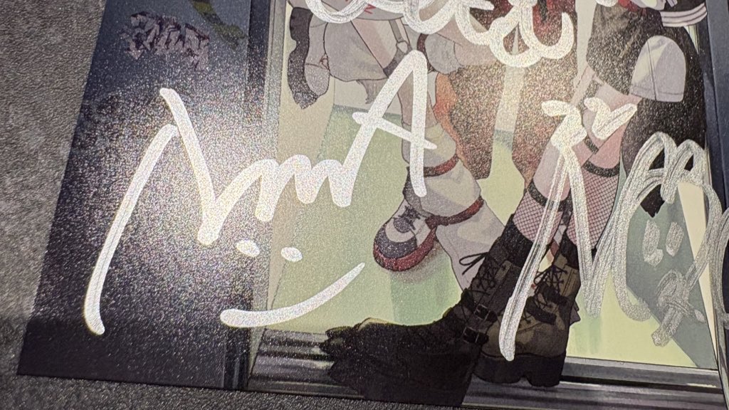 KMNZ 直筆サイン入り（LITA NERO TINA）ポストカード KMNZ 直筆サイン