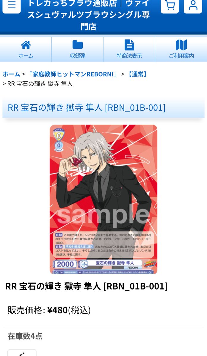 家庭教師ヒットマンREBORN ヴァイスシュヴァルツ 獄寺 家庭教師