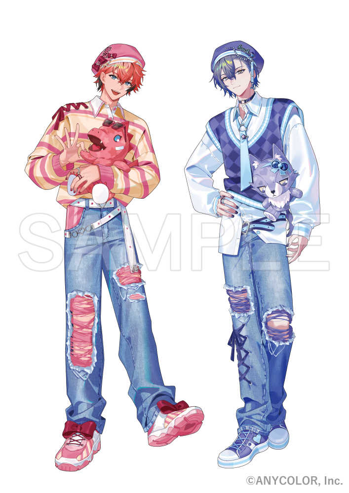 ぎゃうるふ グッズ 赤城ウェンさん、小柳ロウさんのぎゃう ver.の