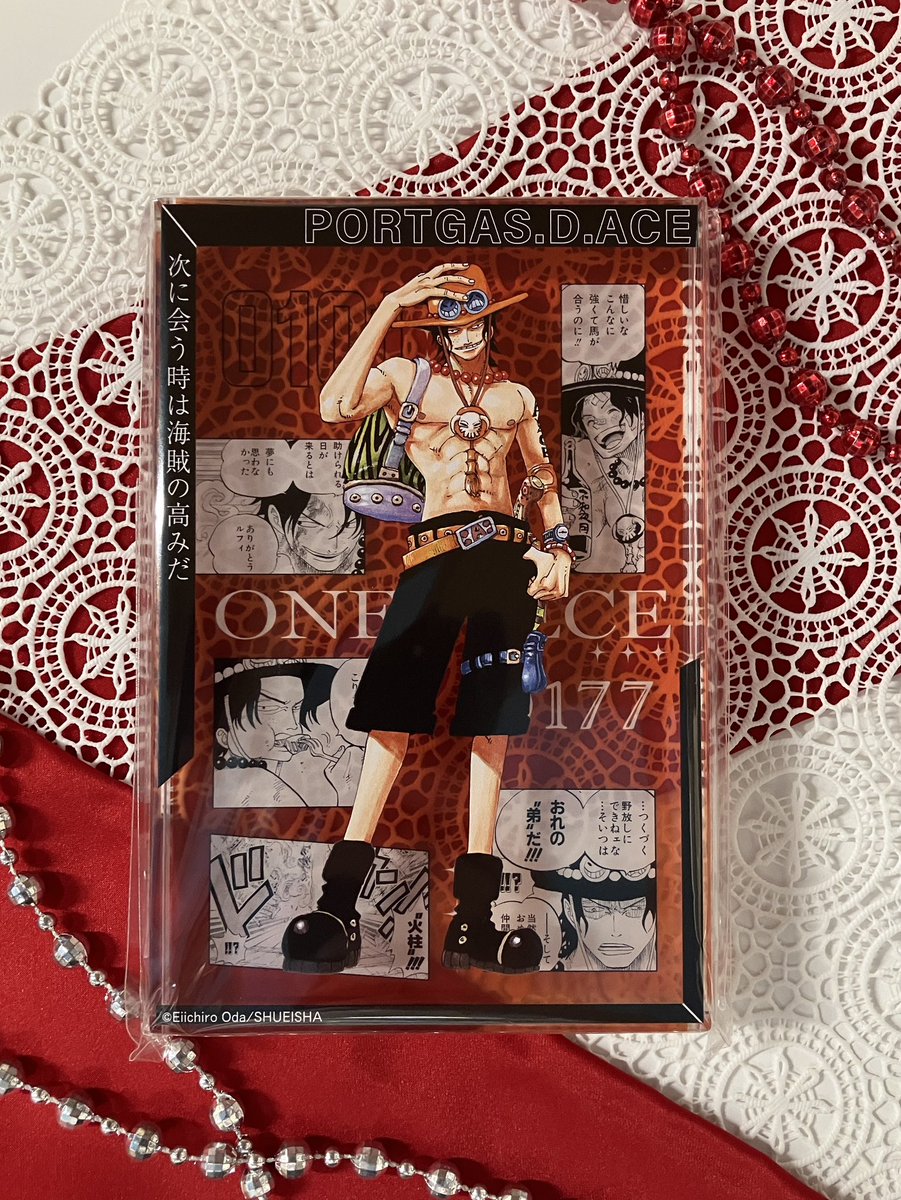 ONE PIECE ワンピース エース アクリルブロック ONE PIECE ワンピース