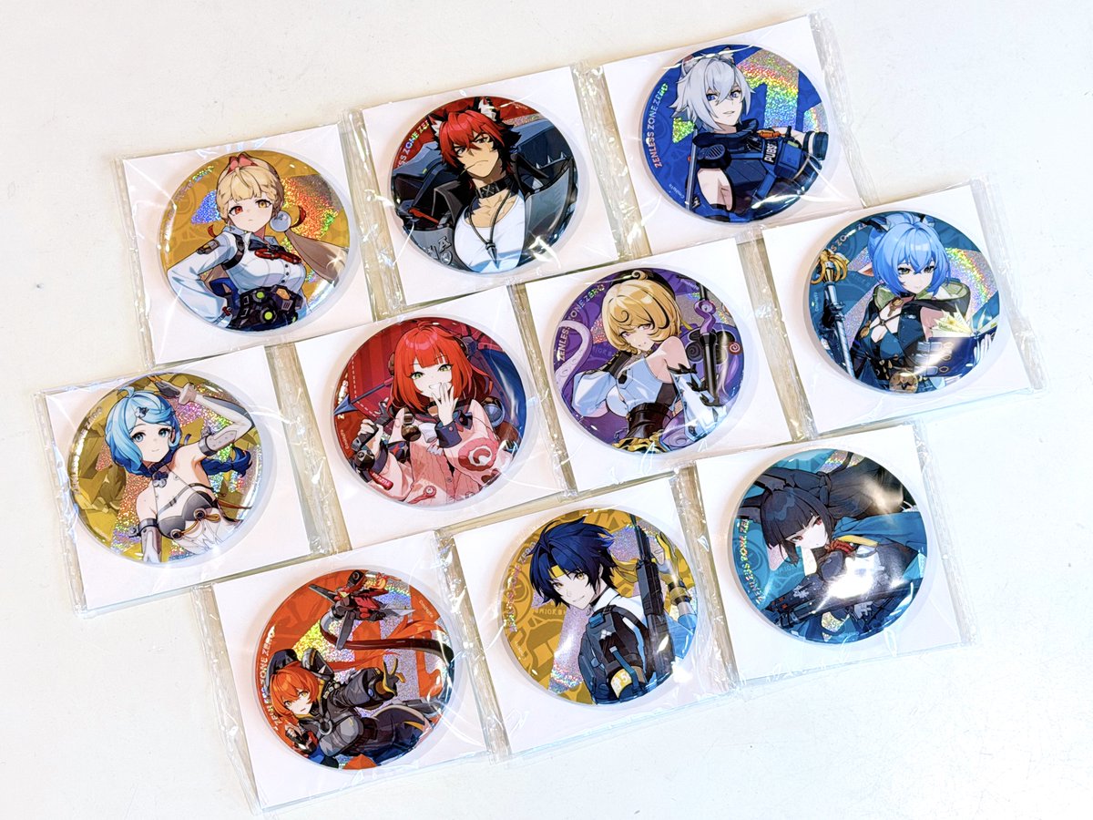GIGO限定】ゼンレスゾーンゼロ ホログラム缶バッジ vol.2 10種セット