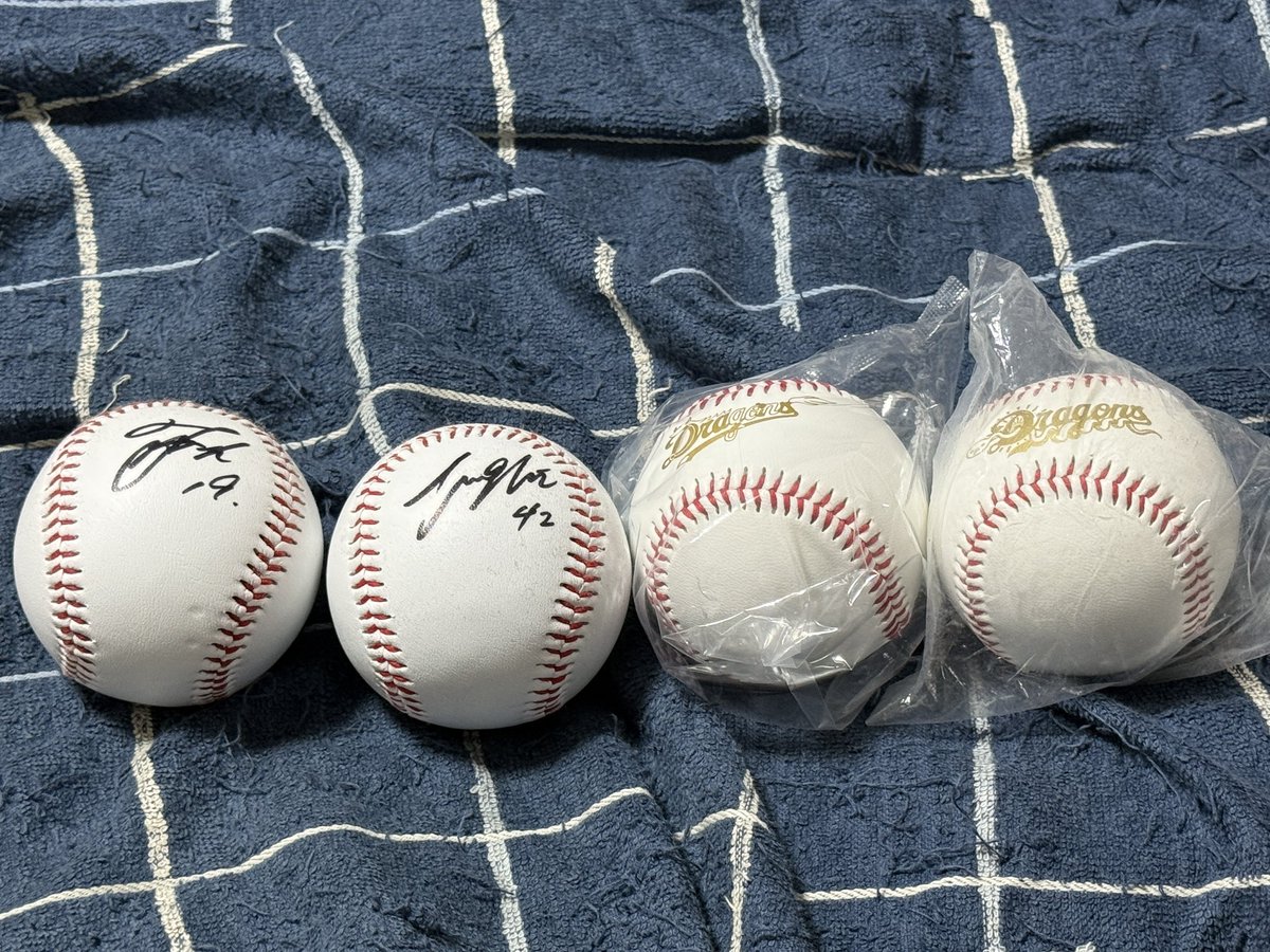 中日ドラゴンズ福袋 サインボール成績2／4(50%) 2023年 髙橋宏