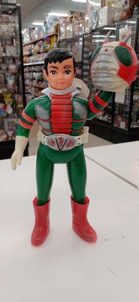 仮面ライダーV3の面取れソフビをお売りいただきました！ #レトロ