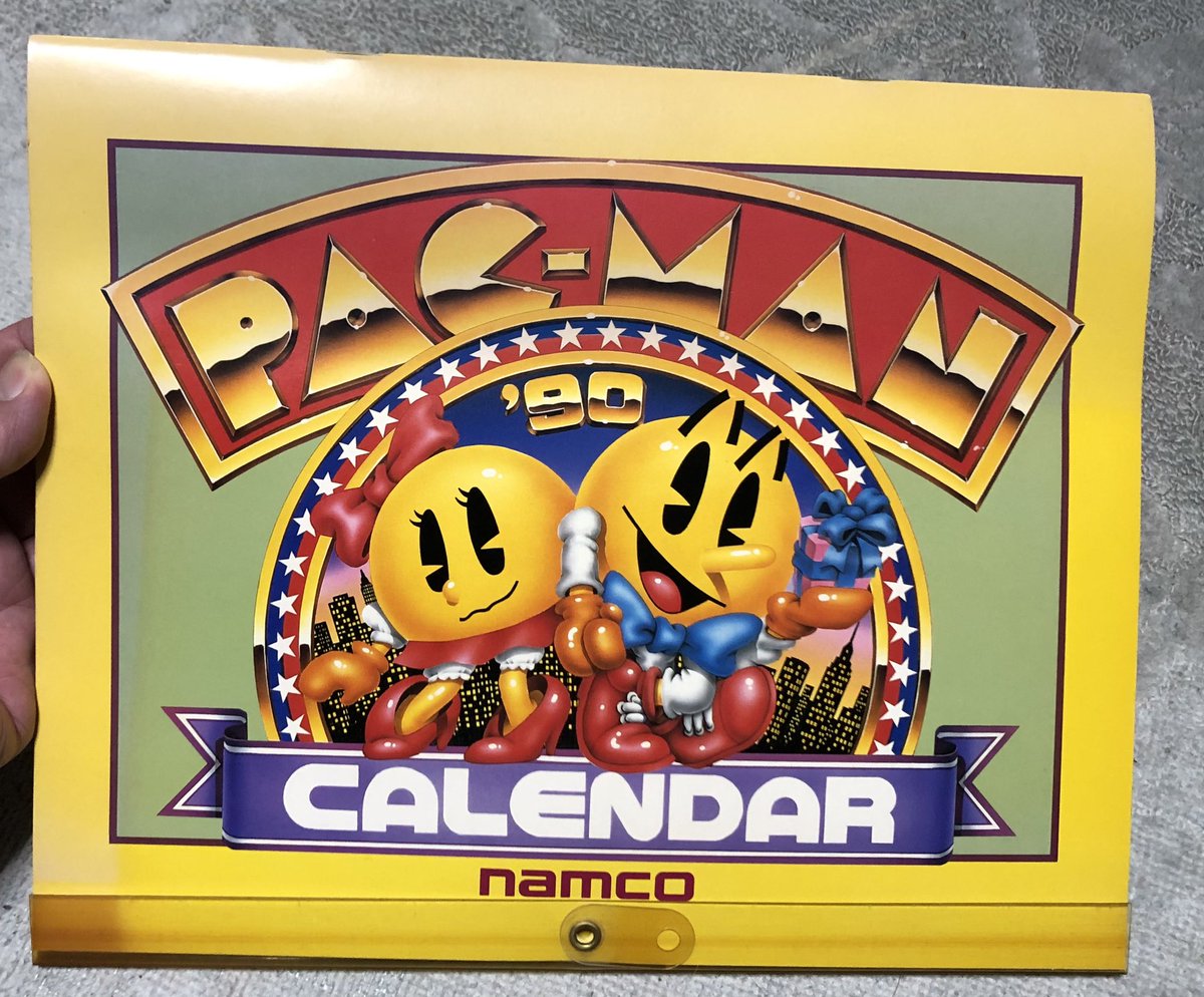 ナムコ 1989年 パックマンカレンダー ナムコ 1989年 パックマン
