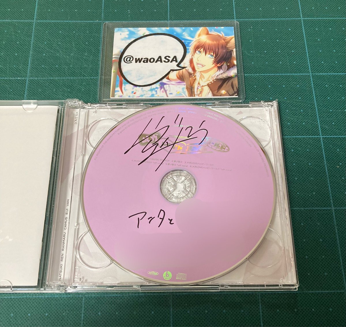 うたプリ 15thAnniversary CD 直筆サイン入り 愛島セシル うたプリ