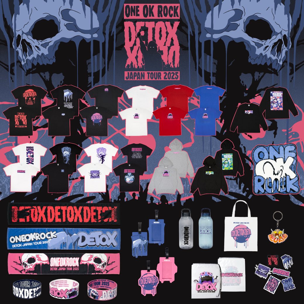 ONE OK ROCK DETOX JAPAN TOUR 2025」オフィシャルグッズ事後通信販売
