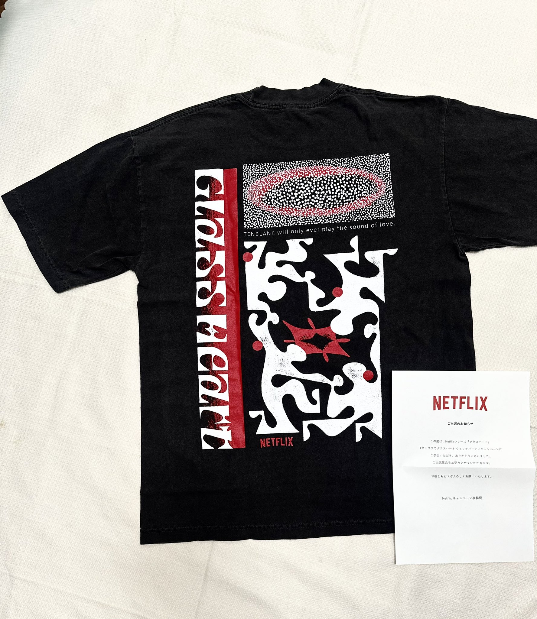 Glass Heart エキストラ Tシャツ リストバンド TENBLANK タレント