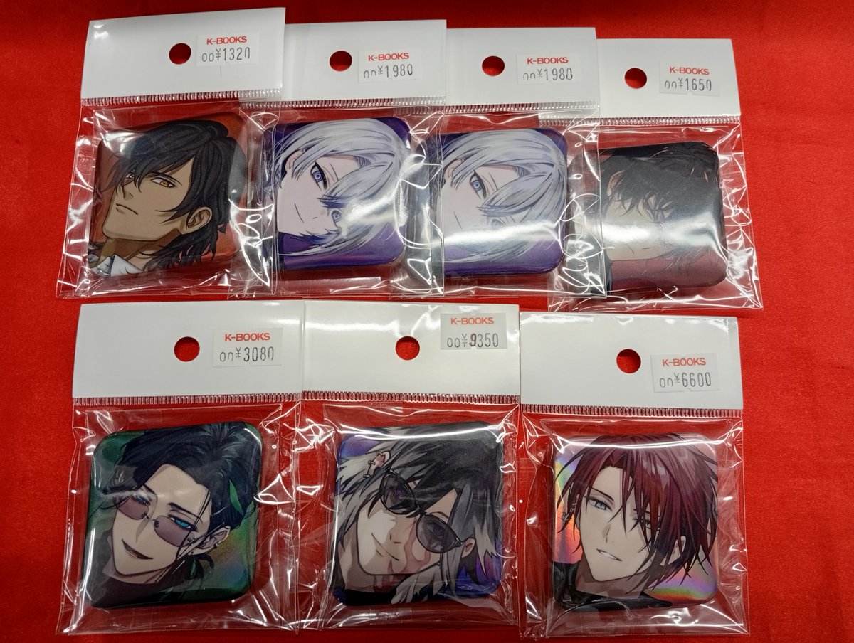 とうらぶ 刀剣乱舞 後家兼光 大本丸博 スクエア缶 バッジ 12個セット