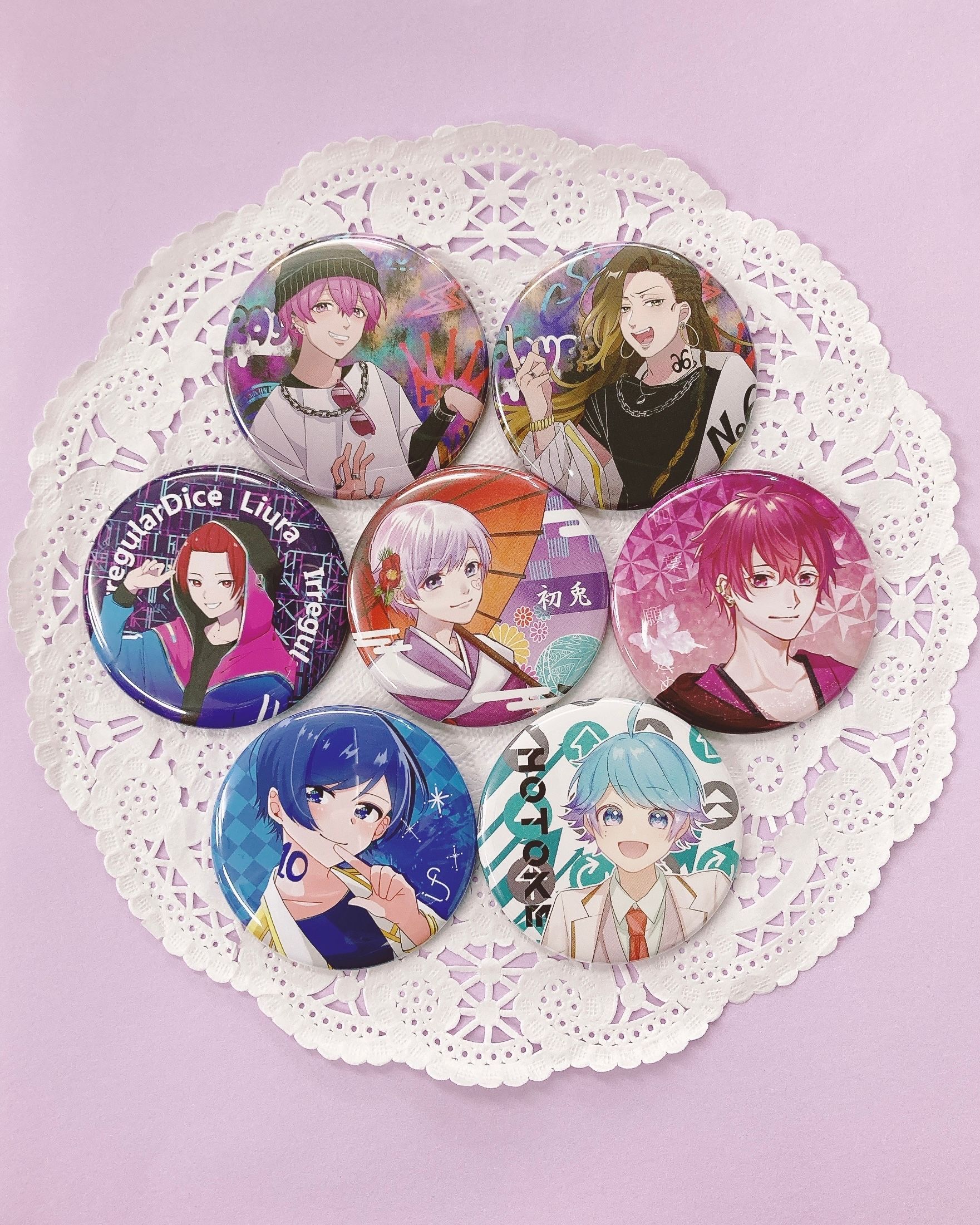 いれいす りうら 缶バッジ お正月限定描き下ろしイラスト 等身 いれ