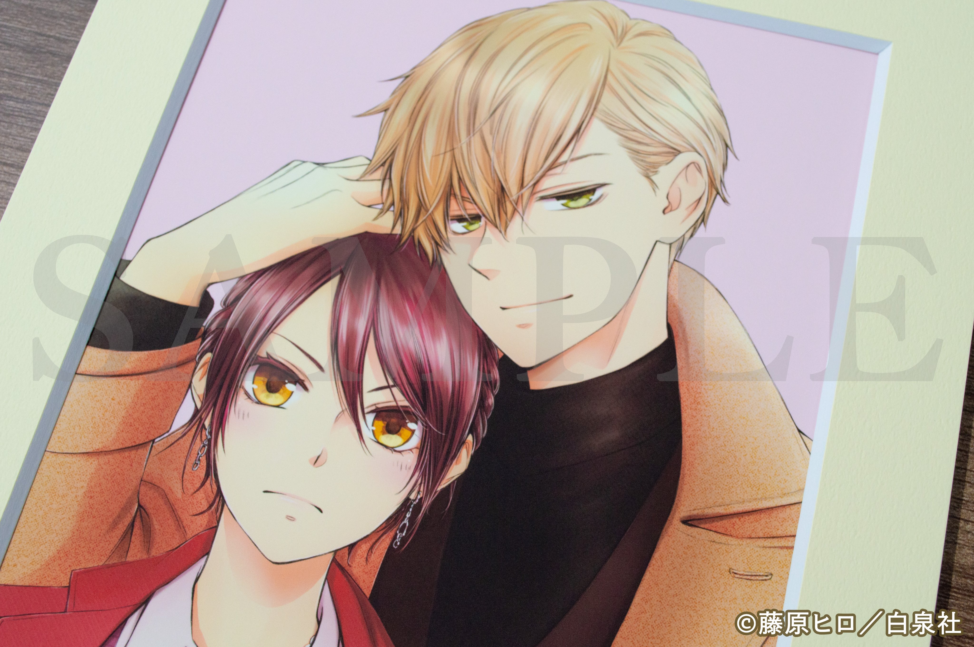 漫福ガチャ あそびあそばせ Wチャンス賞 直筆サイン入り高精細複製原画