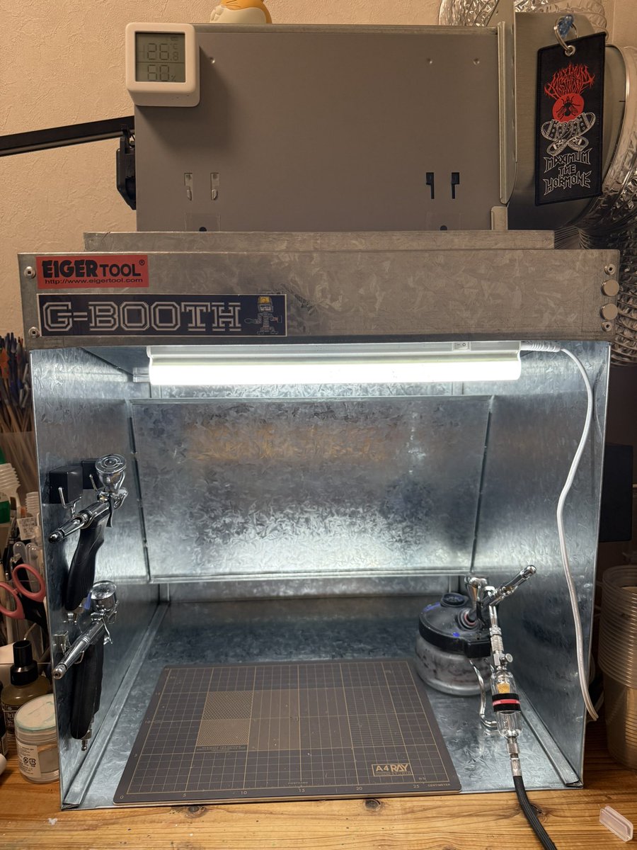 G-Booth静音研磨塗装ブース実用新案 三段階切替 風量430m3/hセット G