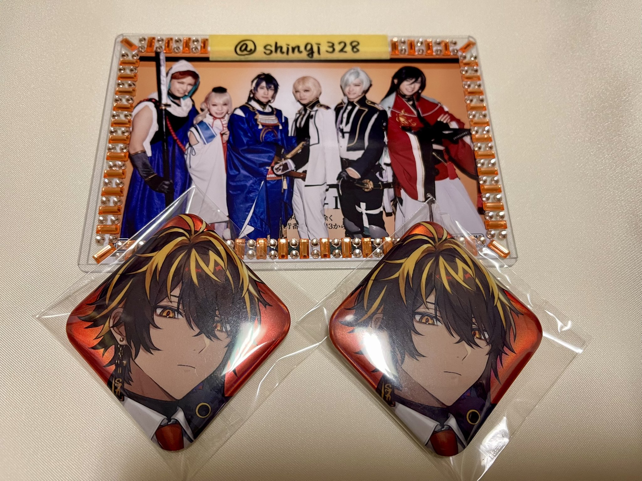 ⚠️最終値下げ】刀剣乱舞 とうらぶ 大本丸博 祝装 スクエア缶バッジ