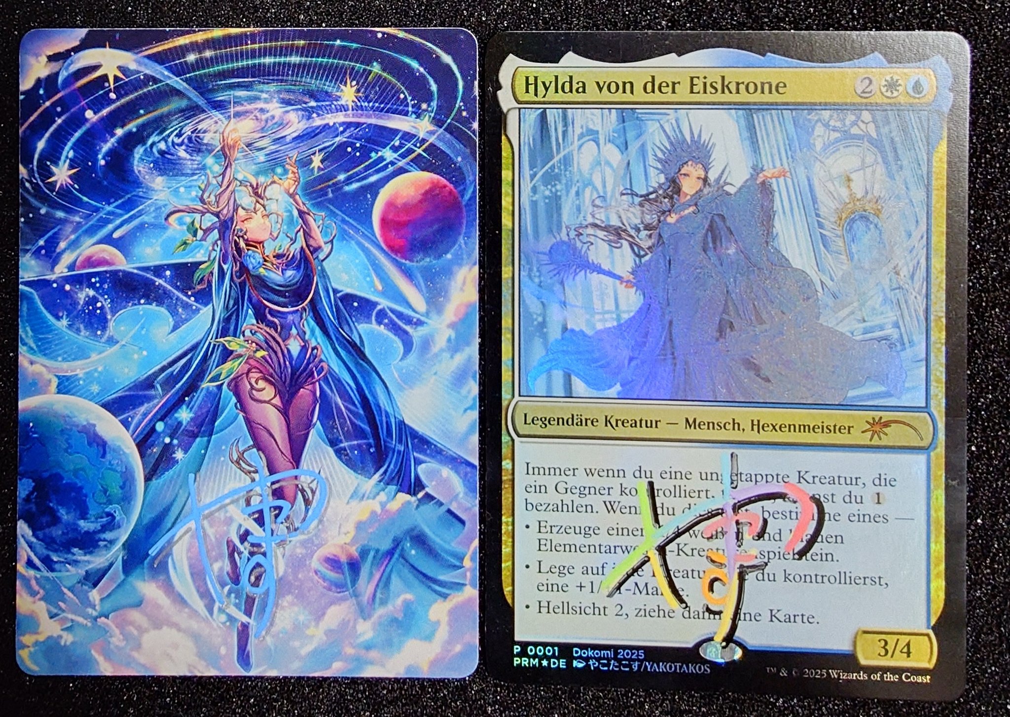 MTG foil ドイツ語 氷冠のヒルダ プロモ やこたこす Dokomi w*t様 氷冠