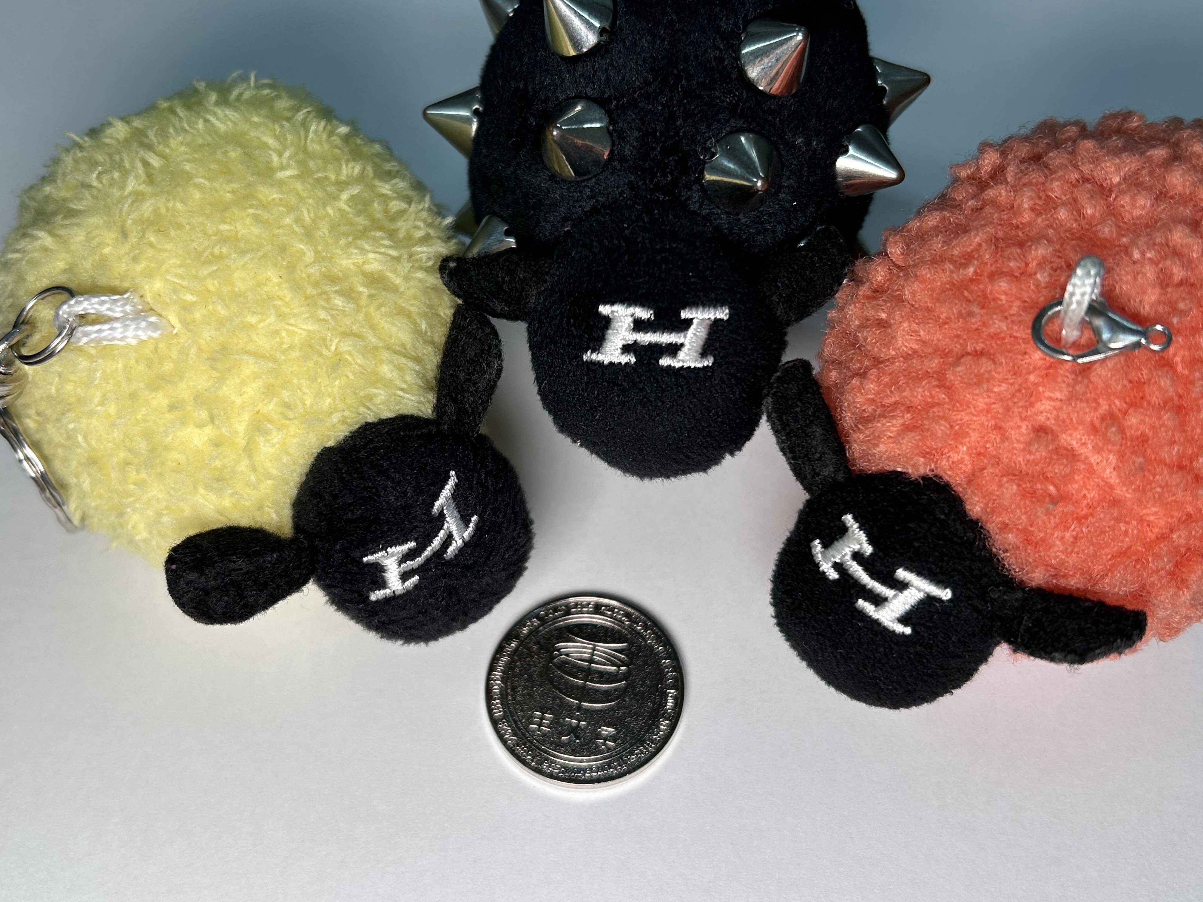 文学 ひつじちゃん キーホルダー スタッズ prickly BLACK 羊文学