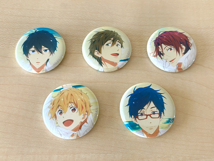 京アニ 缶バッジ コレクション B Free! ツルネ 京アニ 缶バッジ