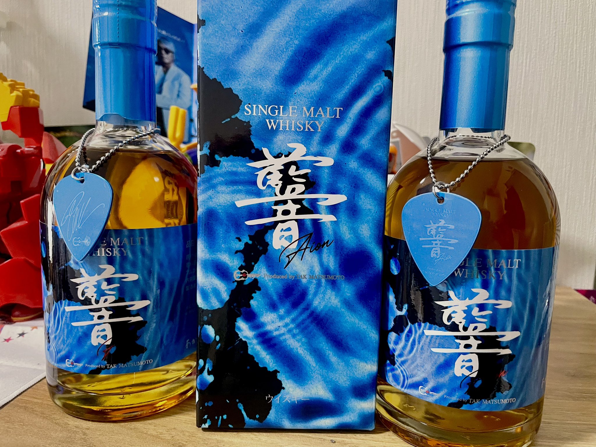 ◇未開栓 B'z 松本孝弘 シングルモルトウイスキー 藍音 500ml シングル