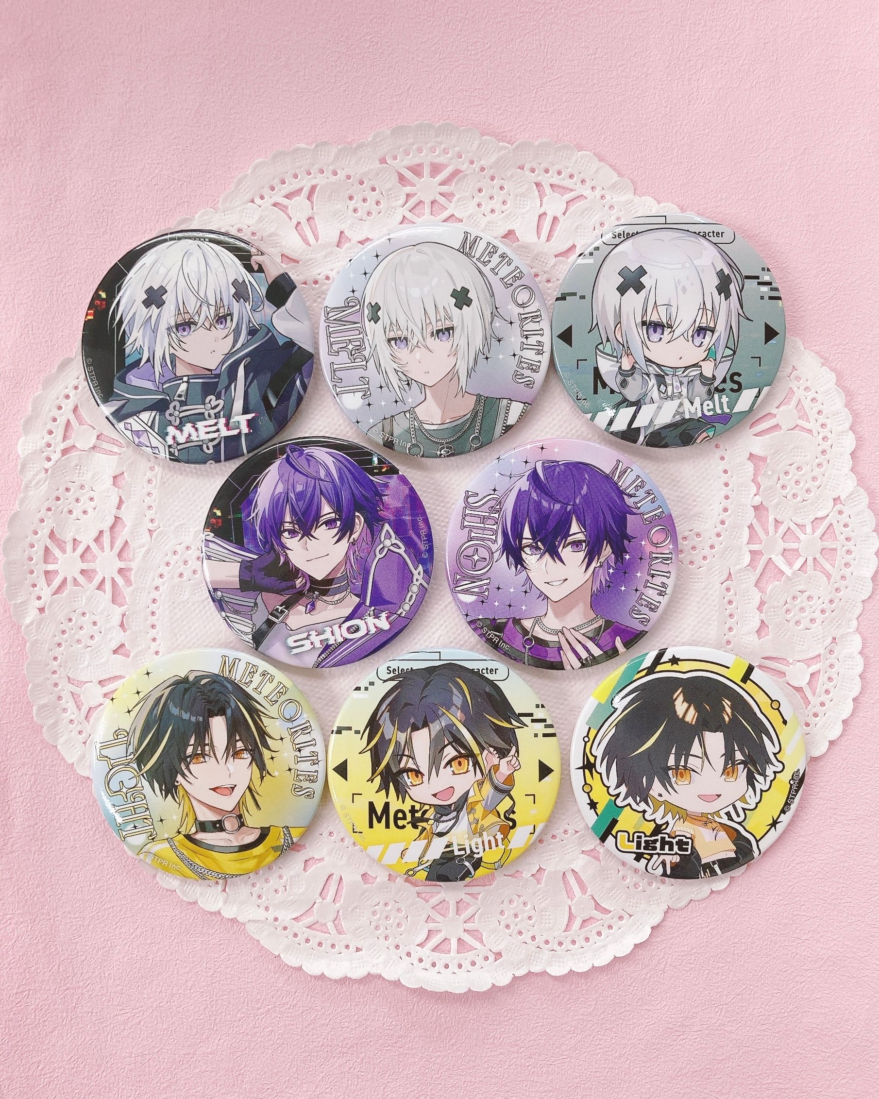 めておら-Meteorites-めるとくん サイン入り缶バッジ めておら メルト